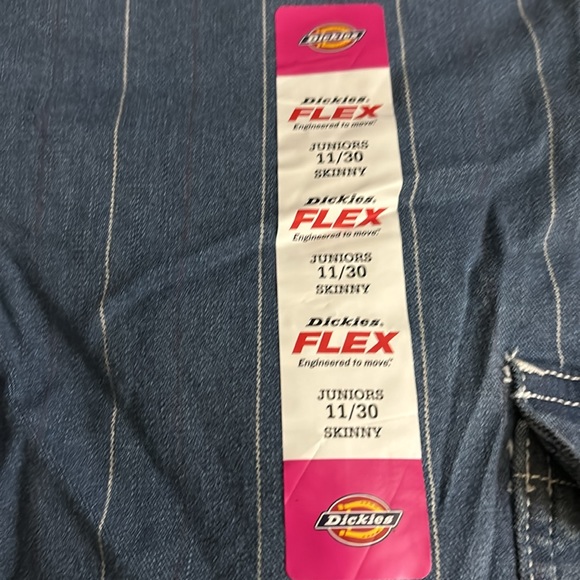 Dickies Women's Pinstripe-Denim Skinny - Picture 7 of 7